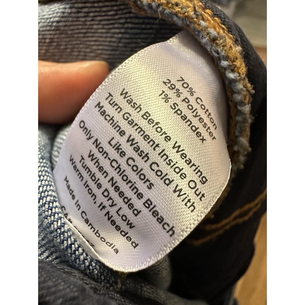 Talbots Denim Midi Button Front Skirt Size 14 New Blue Jean Classic Casual - Picture 6 of 9